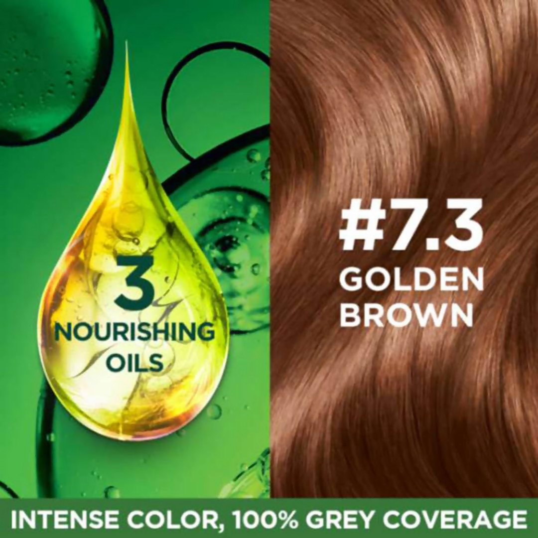 Garnier Color Naturals Ultra Hair Color - 7.3 Golden Brown - Grab2buy
