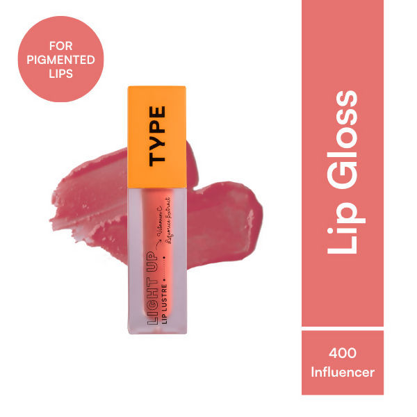 Type Beauty Light Up Lip Luster - Influencer 400  Grab2Buy Type Beauty Grab2Buy