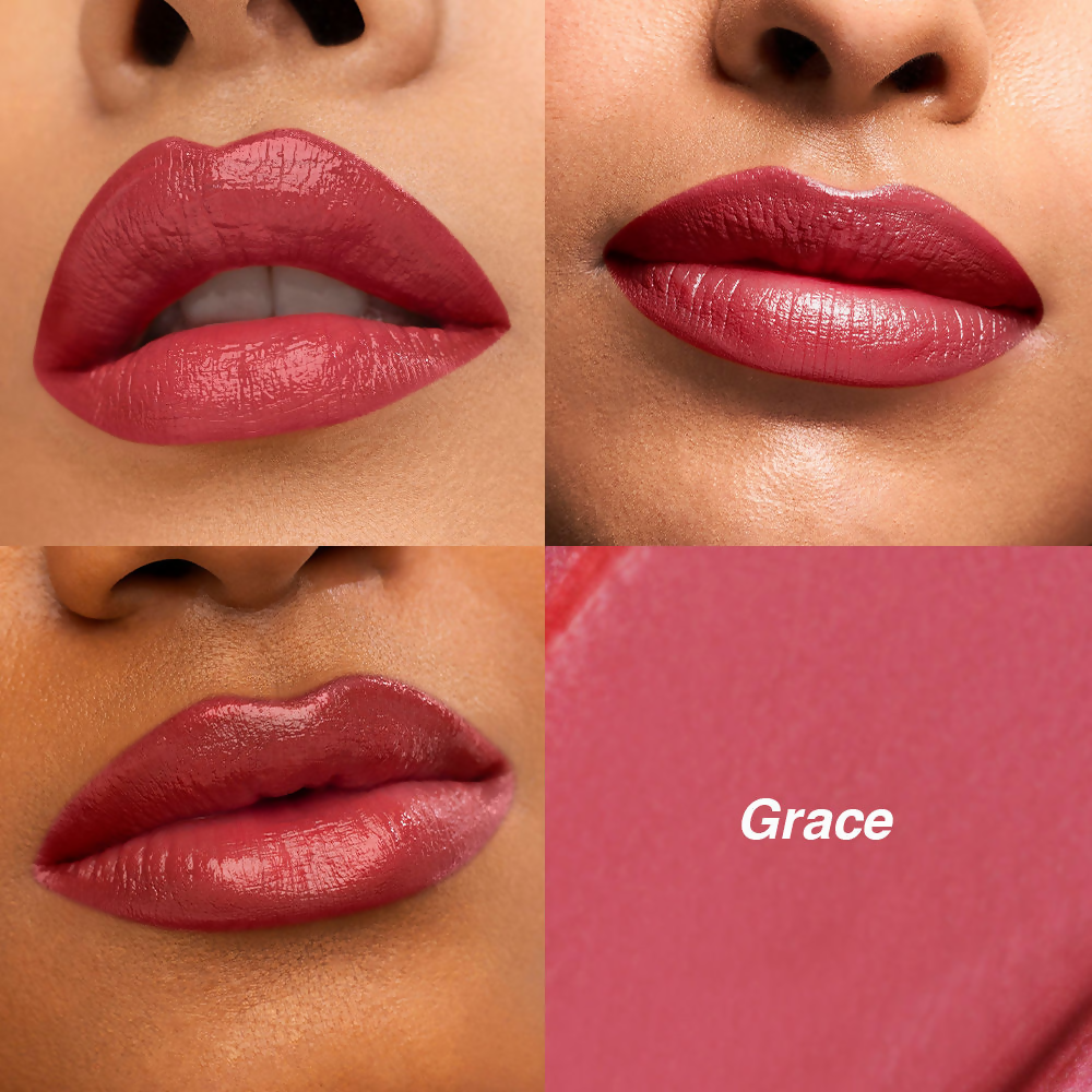 Kay Beauty Hydra Crème Hydrating Full Coverage Lipstick with Hyaluronic Acid- Grace 