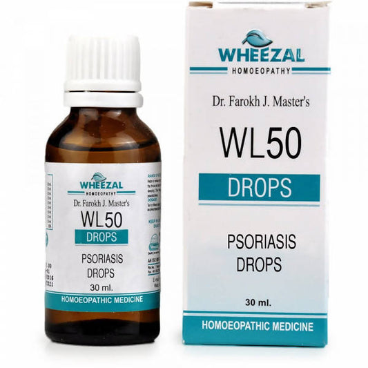 Wheezal Homeopathy WL-50 Psoriasis Drops 