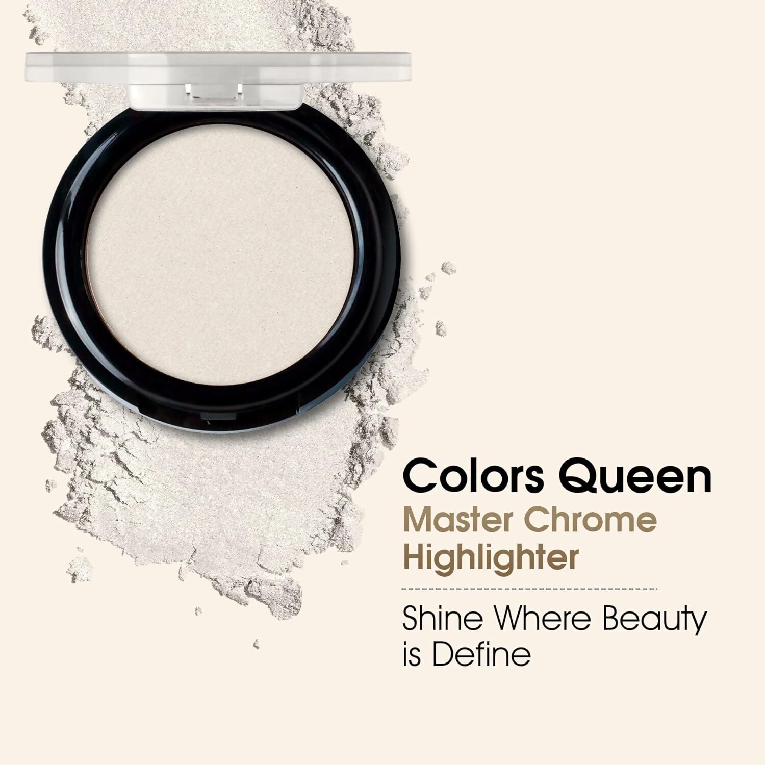Colors Queen Master Chrome Metallic Highlighter - 01 Ice Cold 