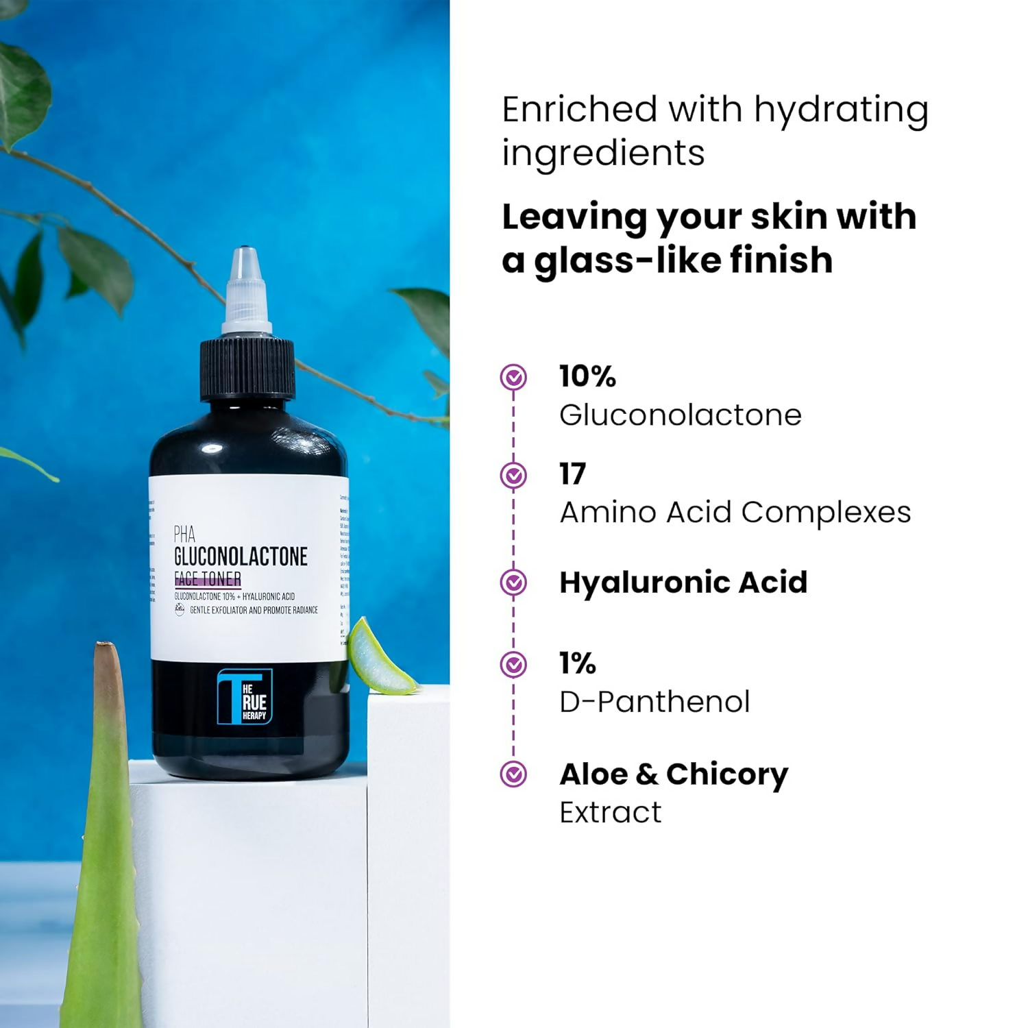 The True Therapy Pha Toner Gluconolactone 10%,Hyaluronic Acid&17 Amino Acid Complex Hydrating Toner  Grab2Buy The True Therapy Grab2Buy