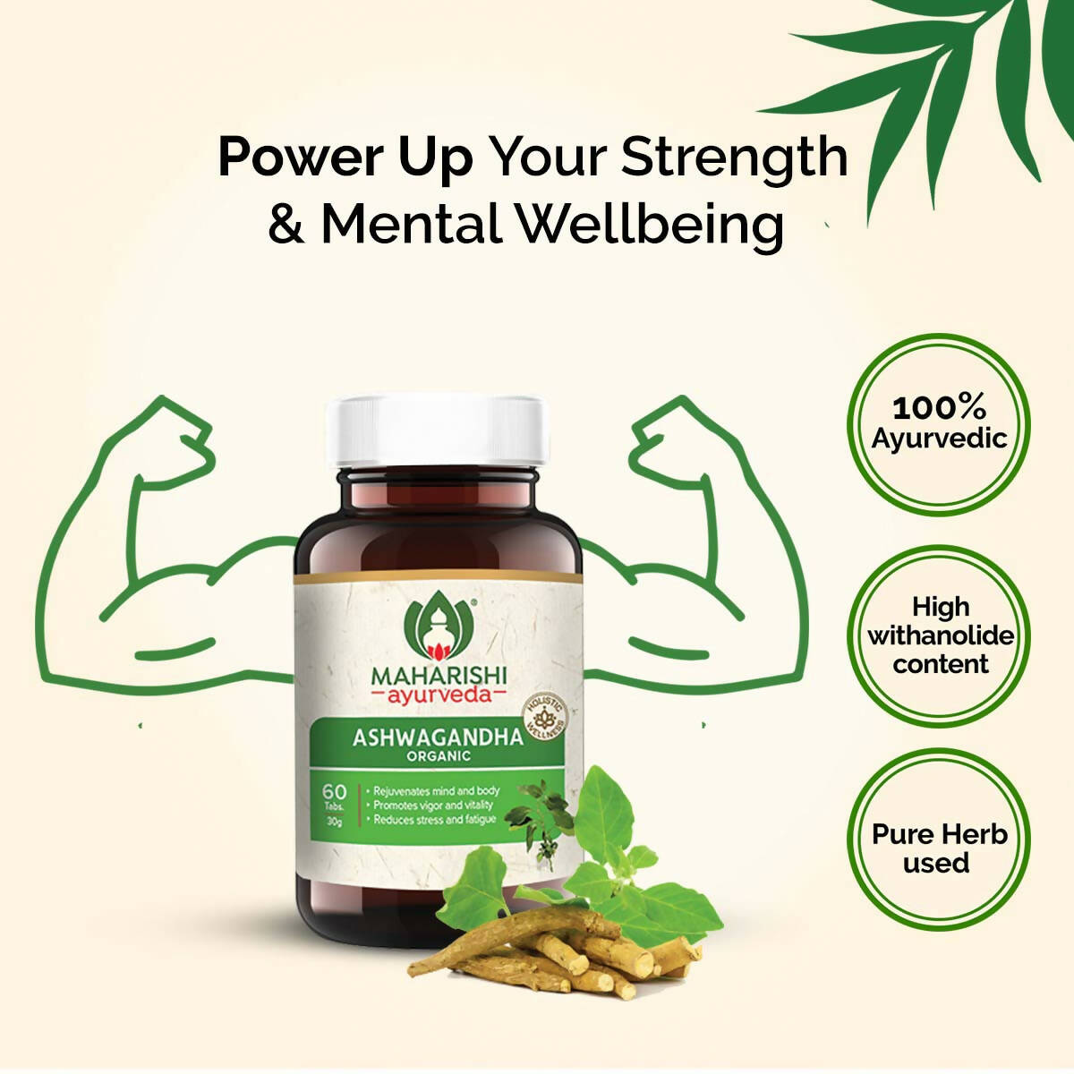 Maharishi Ayurveda Ashwagandha Organic Tablets 