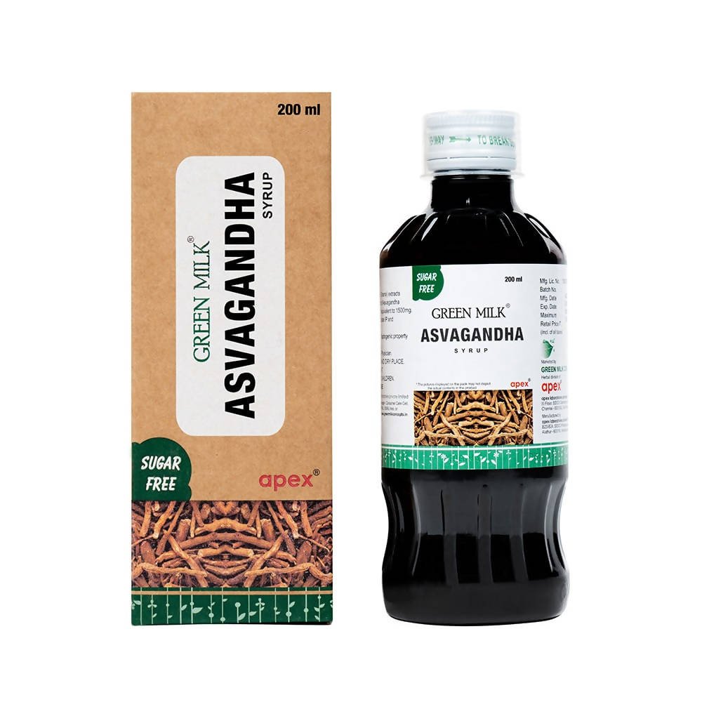 Apex Ayurvedic Green Milk Asvagandha Syrup  Grab2Buy Apex Grab2Buy