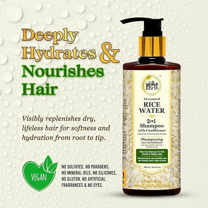 The Indie Earth 2-in-1 Fermented Rice Water Shampoo  Grab2Buy The Indie Earth Grab2Buy