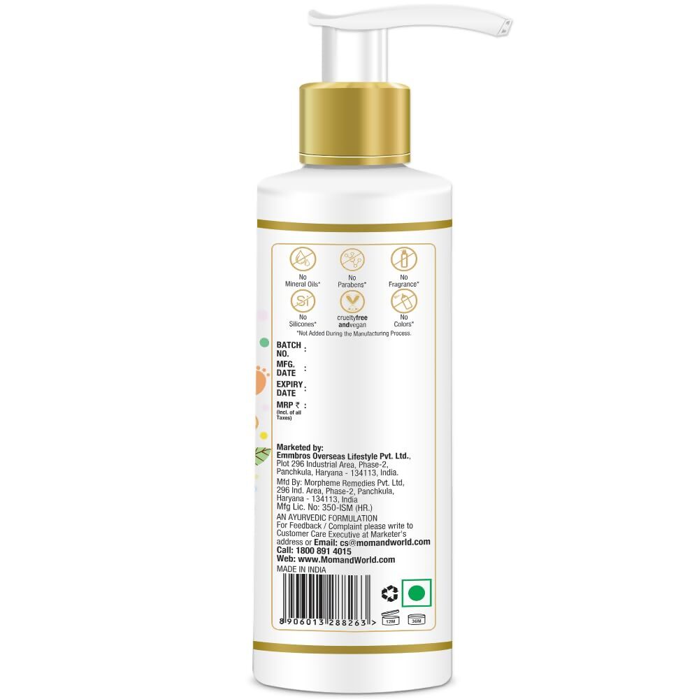 Mom & World Baby Hair Oil With Organic & Cold Pressed Natural Oil 