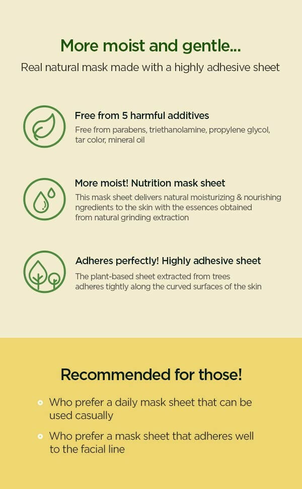 The Face Shop Real Nature Honey Face Mask - Korean Skincare 
