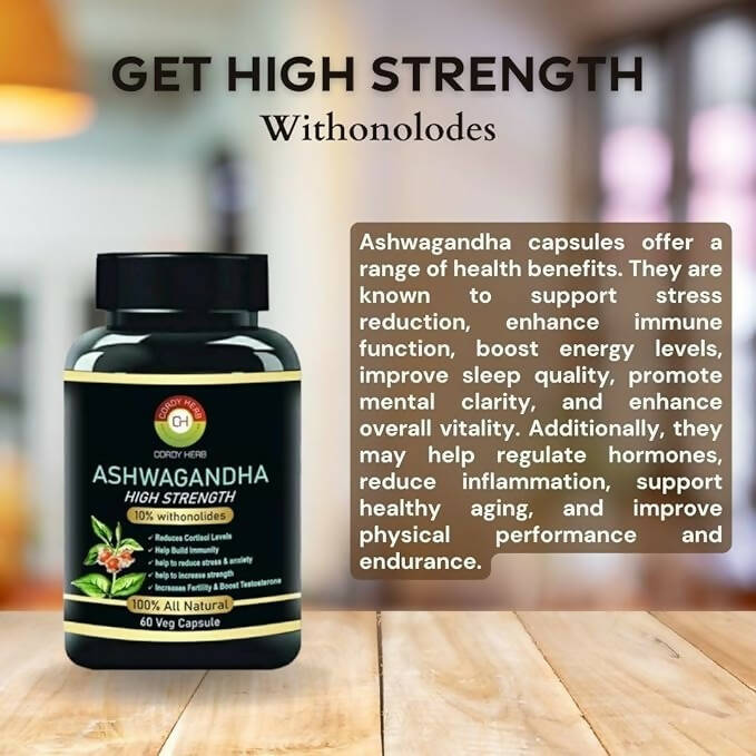 Cordy Herb Ashwagandha Extract Capsules - Grab2buy