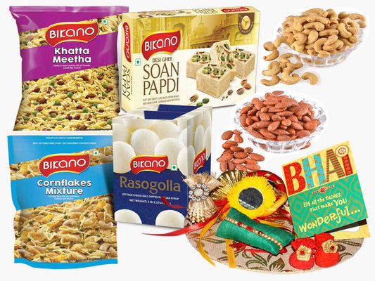 Bikanervala All Time Gift Hamper and Dryfruits Rakhi Gifts - Distacart