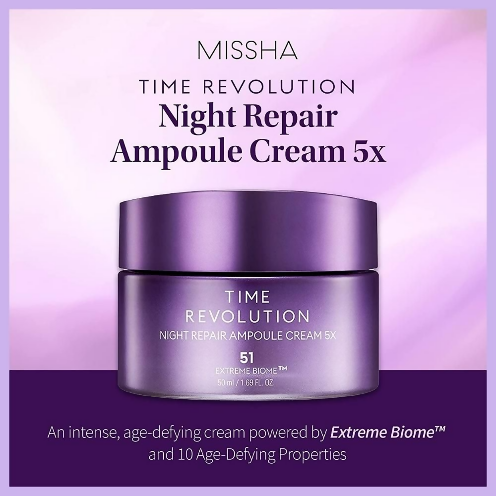 Missha Time Revolution Night Repair Ampoule Cream 5x  Grab2Buy Missha Grab2Buy
