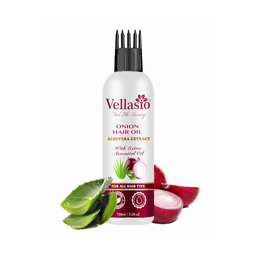 Vellasio Onion Aloevera Hair Oil & Ayurvedic Herbal Extracts  Grab2Buy Vellasio Grab2Buy