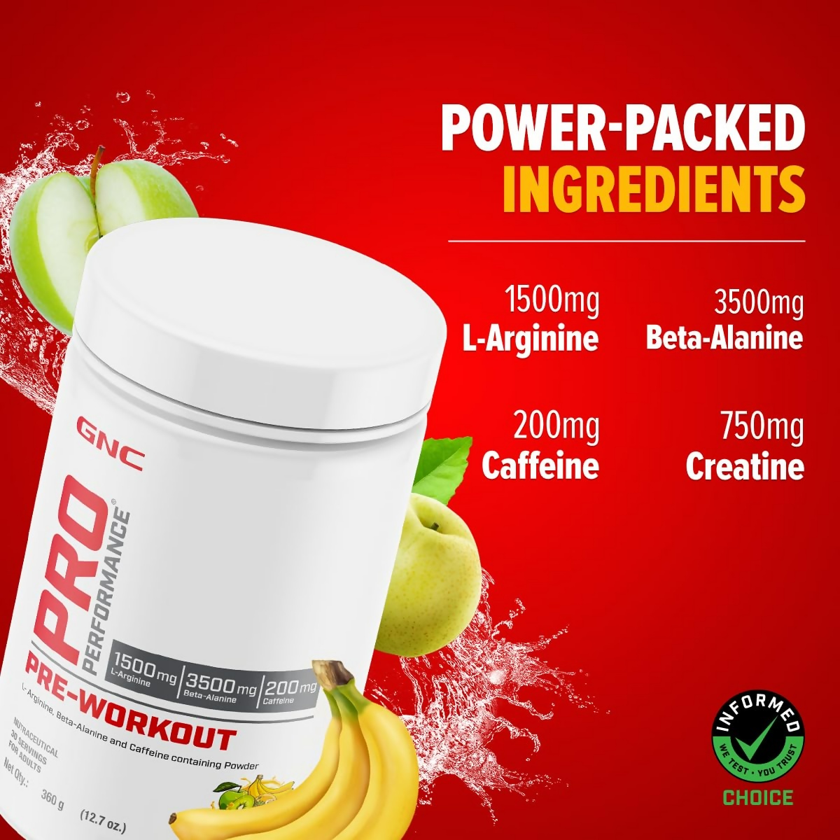 GNC Pro Performance Pre-Workout Fruit Punch 