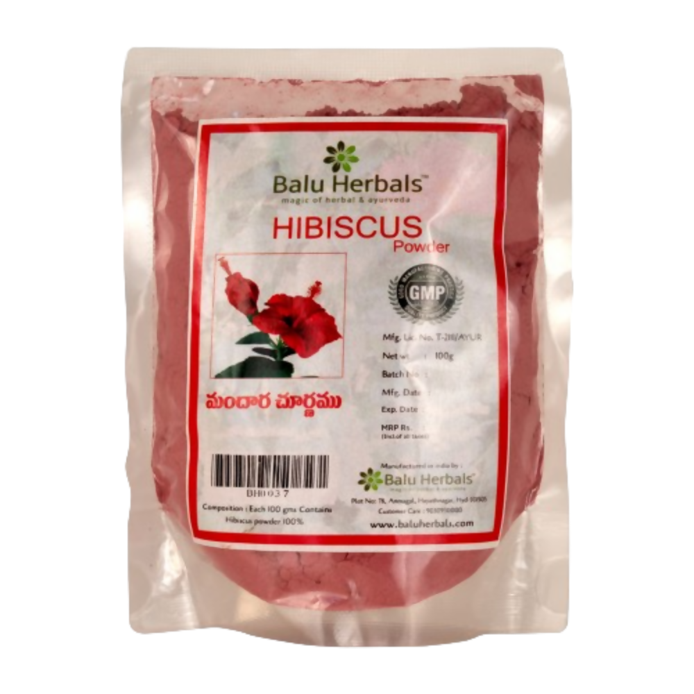 Balu Herbals Hibiscus Flower (Mandara) Powder 