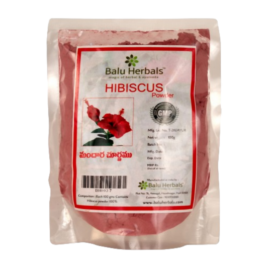 Balu Herbals Hibiscus Flower (Mandara) Powder 
