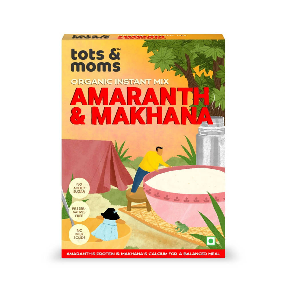 Tots and Moms Organic Amaranth & Makhana Instant Mix  Grab2Buy Tots and Moms Grab2Buy