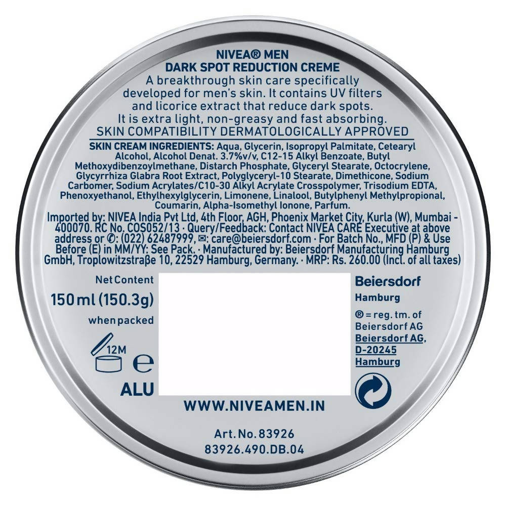 Nivea Men Dark Spot Reduction Crème 