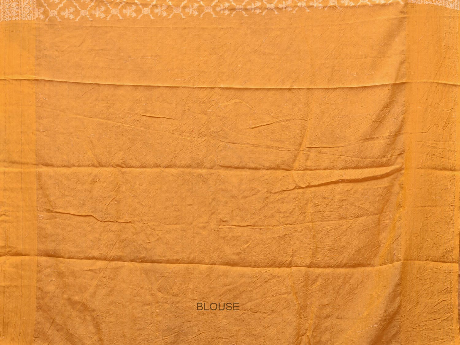 Yellow Cut Work Tussar Cotton Handloom Grab2Buy with All Over Jamdani Style Design - Global Threads 