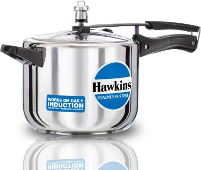 Hawkins Stainless Steel 5 L Induction Compatible Pressure Cooker (HSS50) - Grab2buy