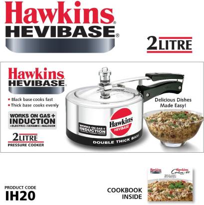 Hawkins Hevibase 2 L Induction Bottom Pressure Cooker (IH20) - Grab2buy
