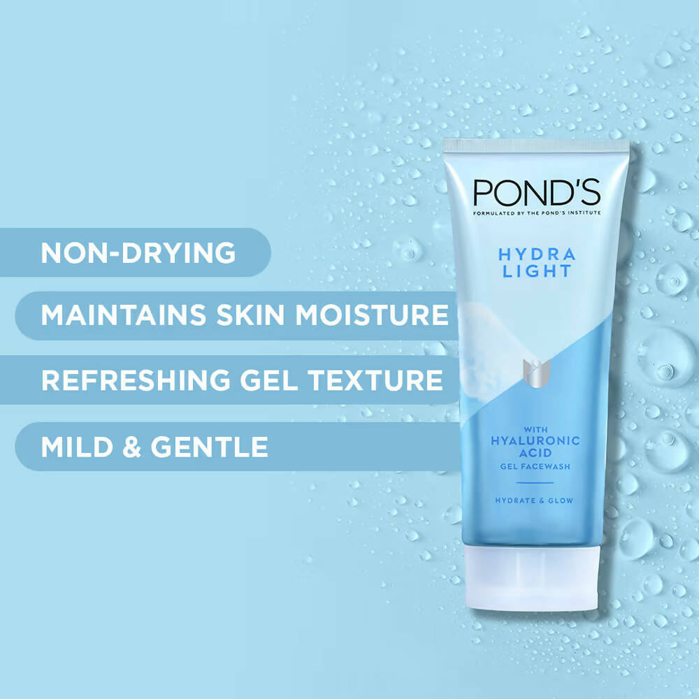 Ponds Hydra Light Hyaluronic Acid Hydrating Gel Face Wash 