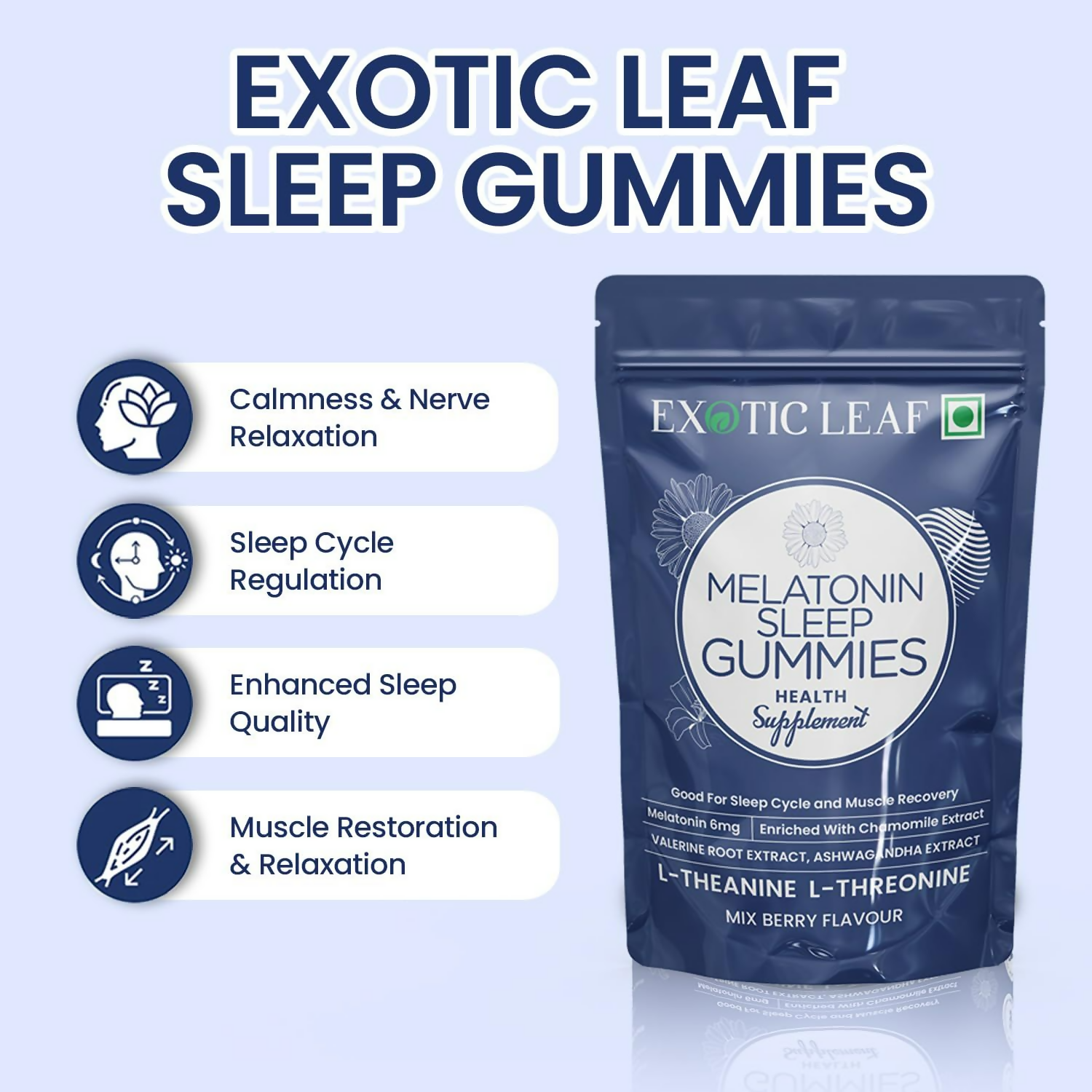 Exotic Leaf Melatonin Gummies 