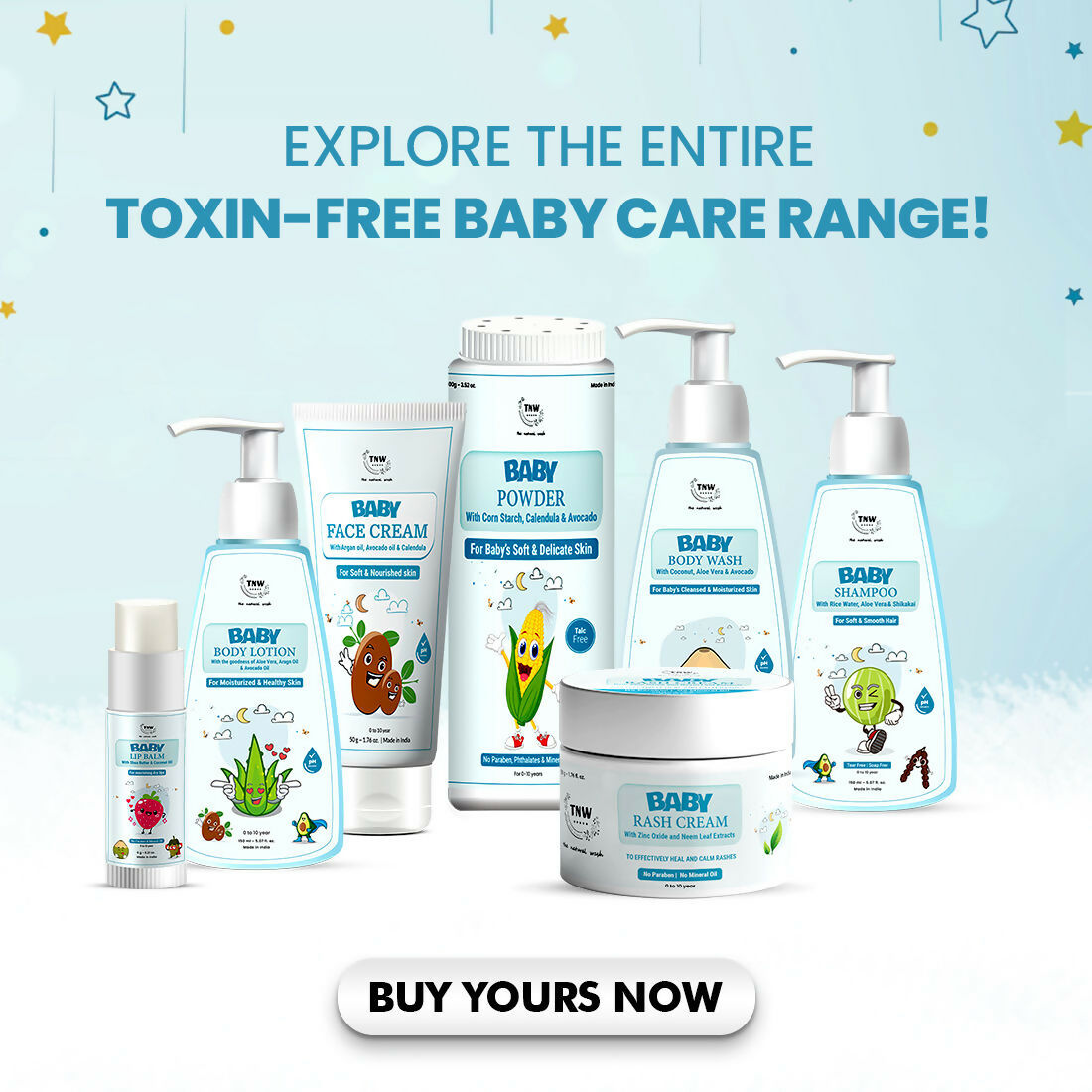 The Natural Wash Diaper Rash Cream for Babies 