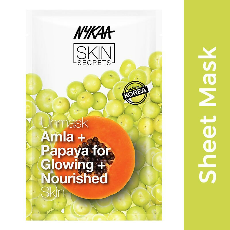 Nykaa Skin Secrets Indian Rituals Amla + Papaya Sheet Mask For Glowing & Nourished Skin 