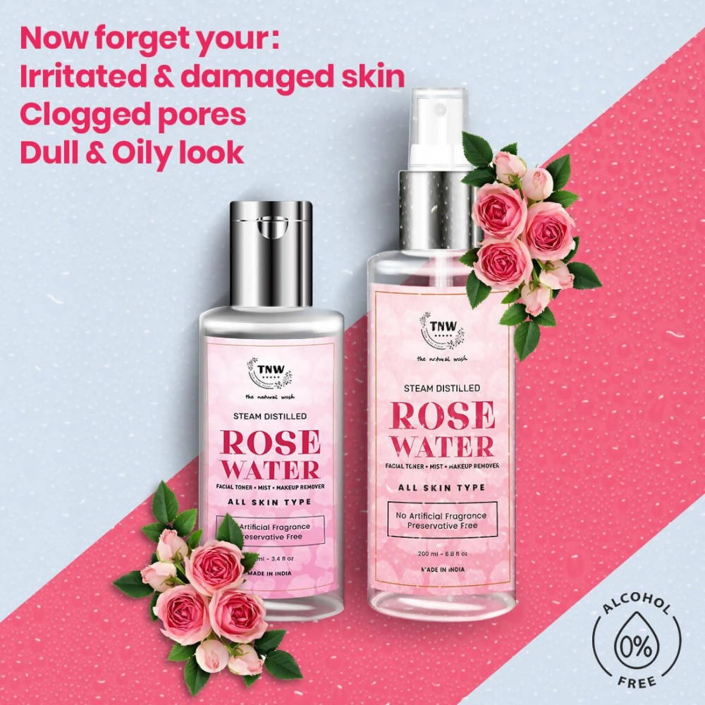The Natural Wash Steam Distilled Rose Water  Grab2Buy The Natural Wash Grab2Buy