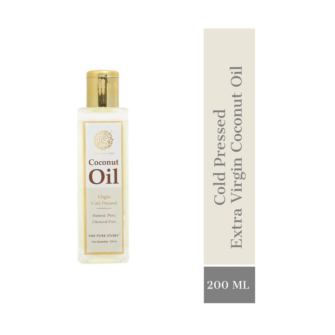 The Pure Story Natural Cold Pressed Coconut Hair Oil  Grab2Buy The Pure Story Grab2Buy