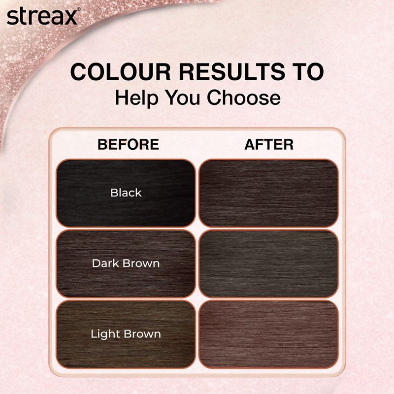 Streax Gel No Ammonia 100% Grey Coverage Hair Color - Natural Brown 4 