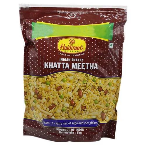 Haldiram's Khatta Meetha | Sweet & Tangy Indian Namkeen Snack Mix 