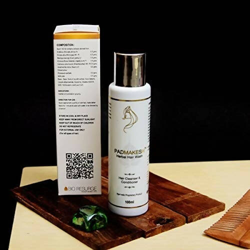 Bio Resurge Life Padmakesh Herbal Hair Wash - Hair Cleanser And Conditioner - Grab2buy