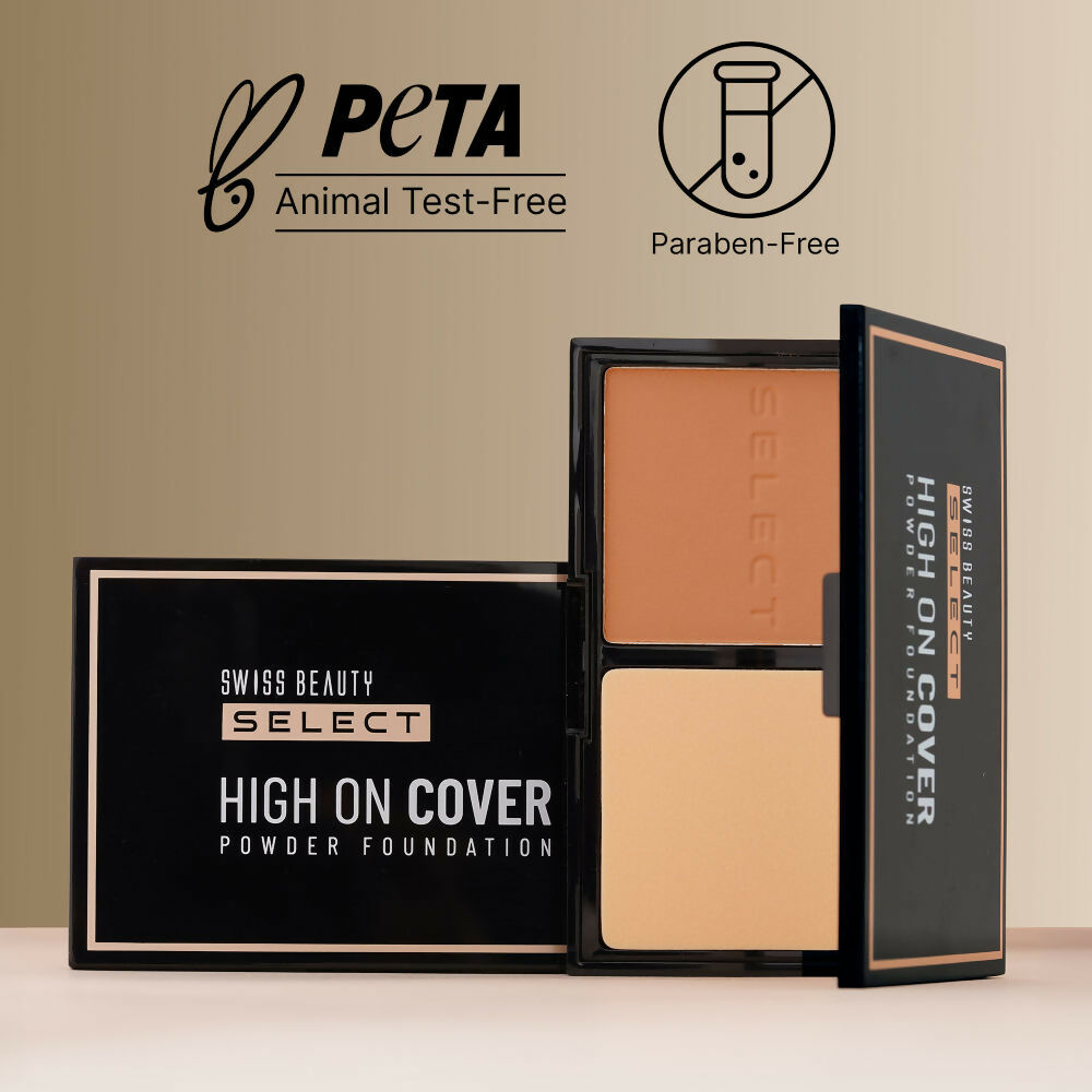 Swiss Beauty Select High On Cover Powder Foundation - 2 Light Natural 
