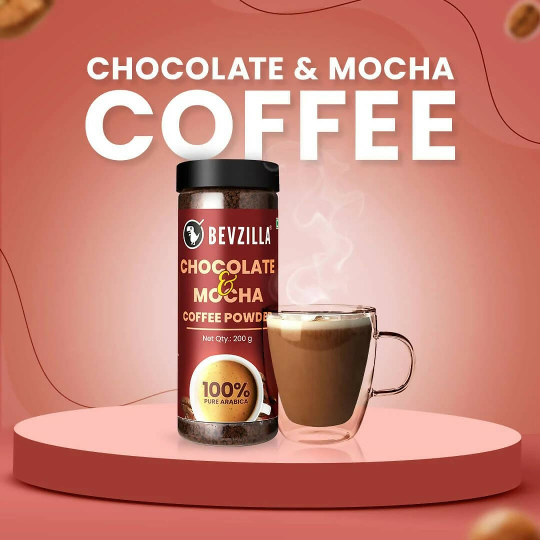 Bevzilla Chocolate & Mocha Coffee Powder 100% Pure Arabica 