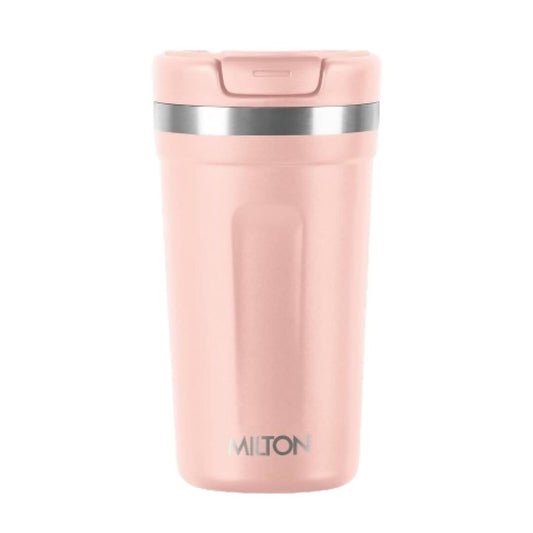 Milton Corral Thermosteel Insulated Coffee Mug Tumbler - 400ml (Peach) | Grab2Buy