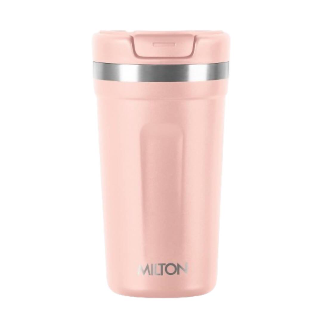 Milton Corral Thermosteel Insulated Coffee Mug Tumbler - 400ml (Peach) | Grab2Buy