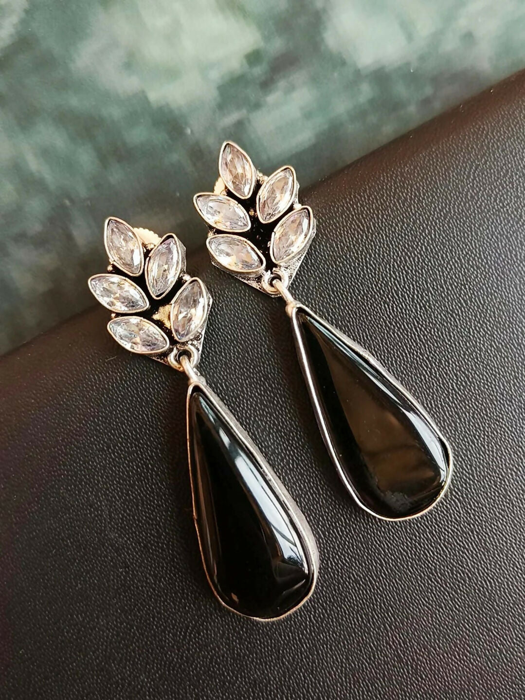 Joban Fashion Big Monalisa Stone Partywear Earring