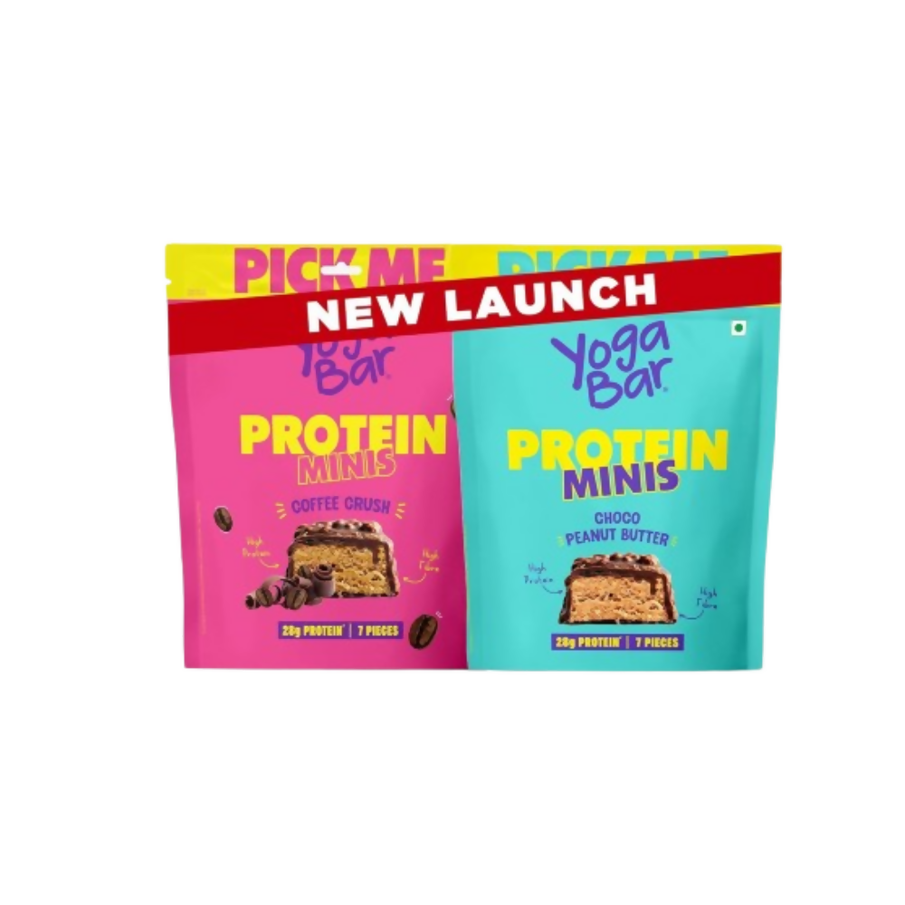 Yoga Bar Protein Minis Coffee Crush and Choco Peanut Butter Combo  Grab2Buy Yoga Bar Grab2Buy