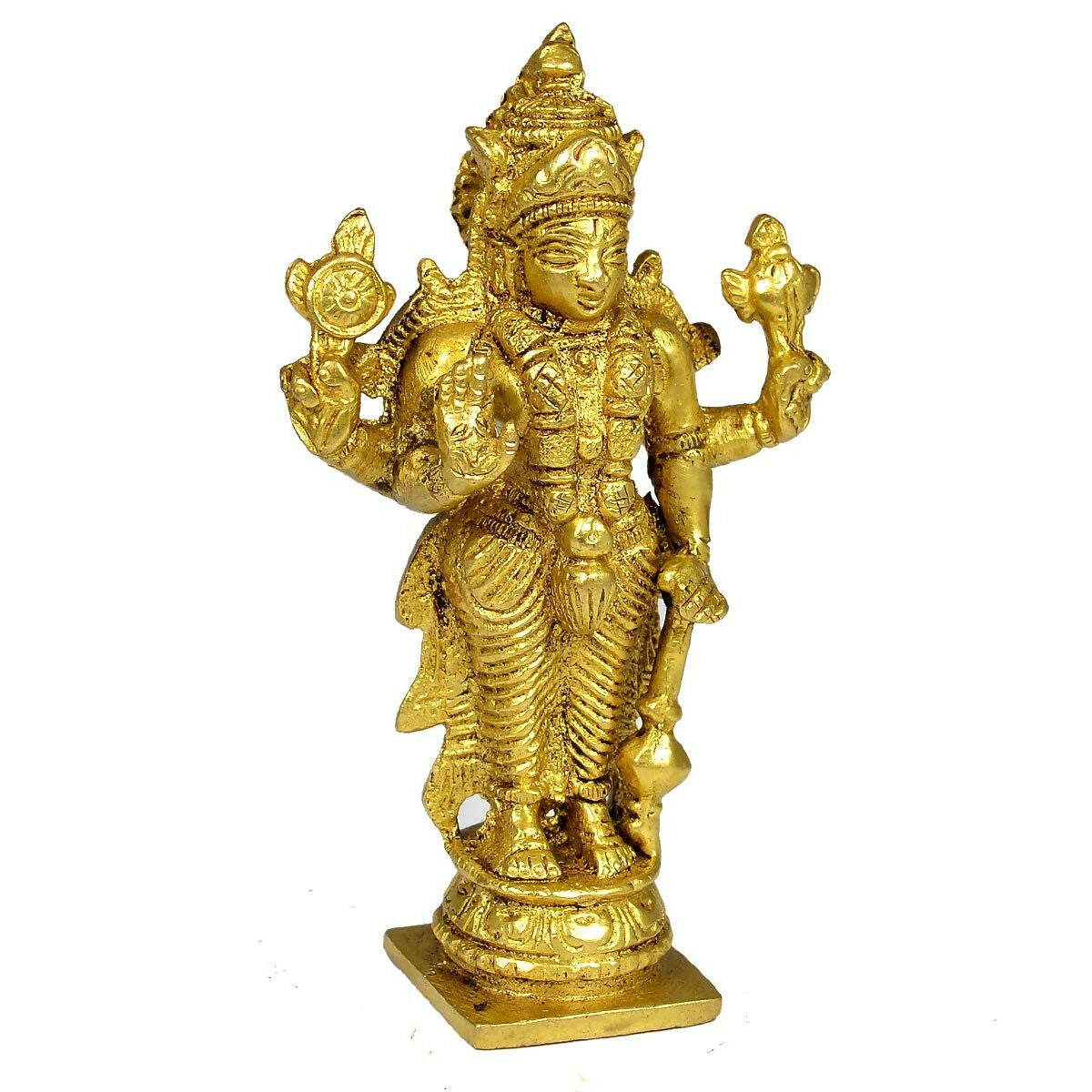 Reiki Crystal Products Pure Brass Vishnu Idol - Grab2buy
