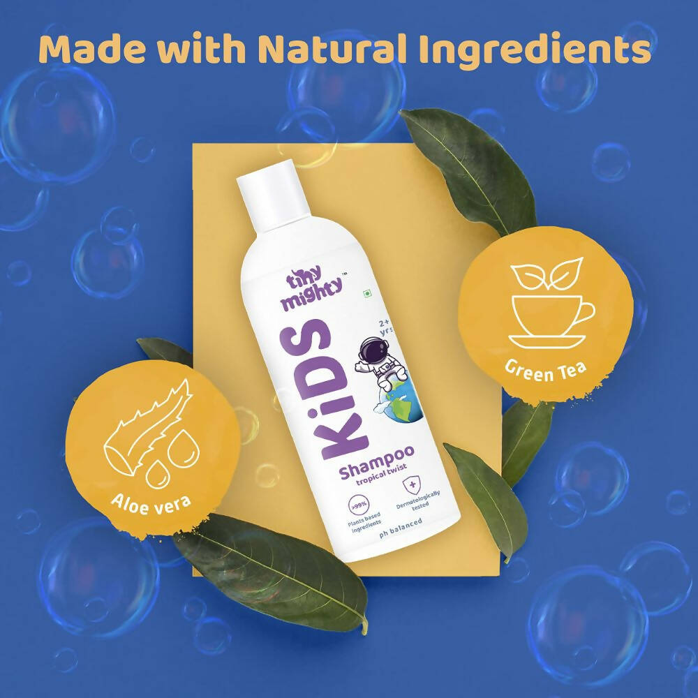 Tiny Mighty Plant Based And Natural Kids Shampoo, Body Lotion, Body Wash & Hair Oil Combo  Grab2Buy Tiny Mighty Grab2Buy