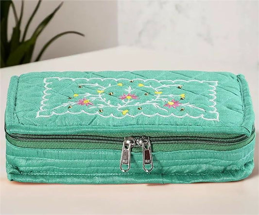 Asmaani 7 Pocket Mint Embroidery Jewellery Kit