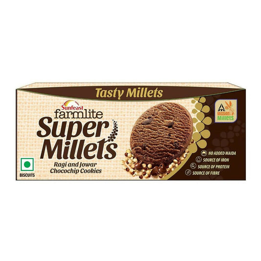 Sunfeast Farmlite Super Millets Chocochip Cookies - Grab2buy