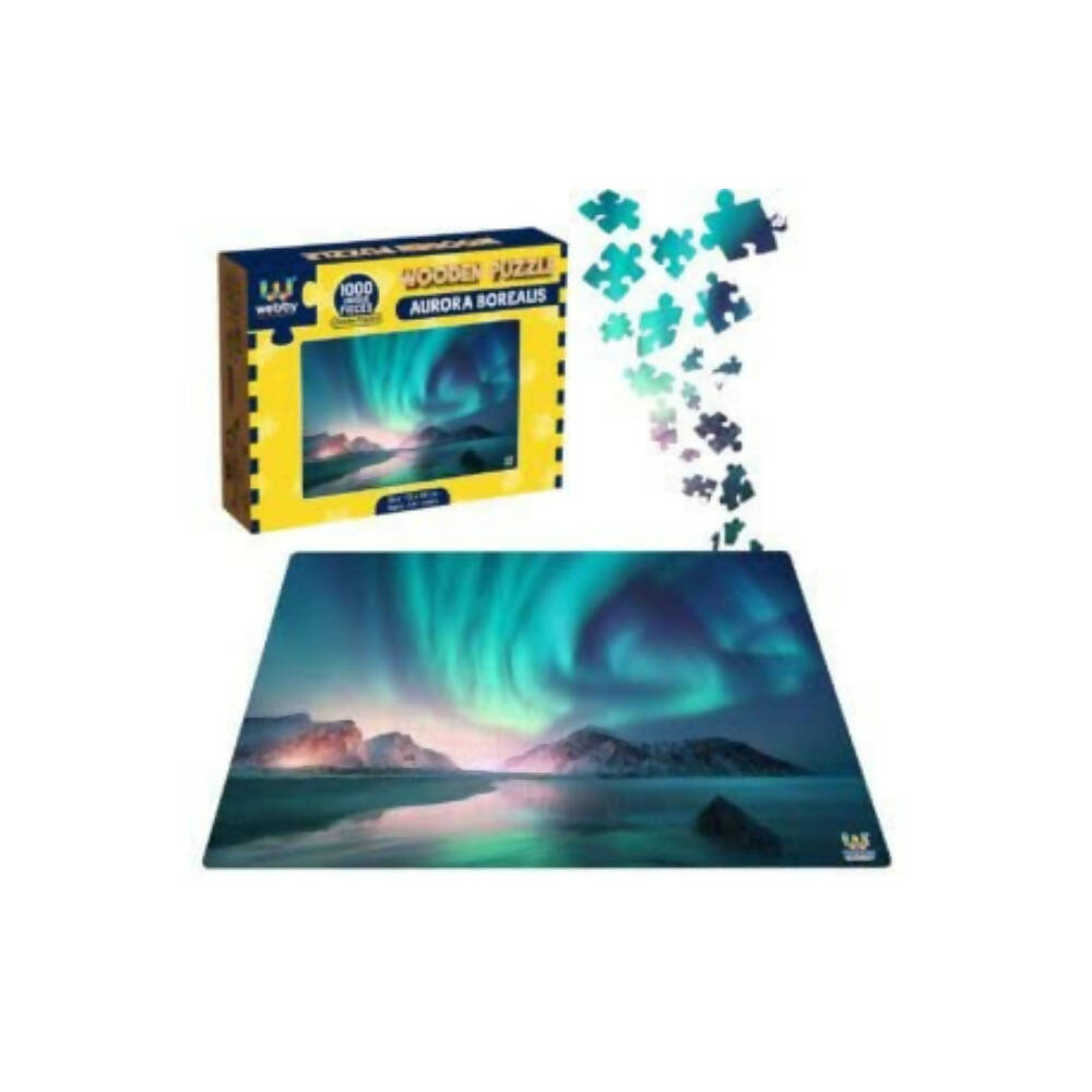 Webby Wooden Aurora Borealis Jigsaw Puzzle-1000 Pcs  Grab2Buy Webby Grab2Buy