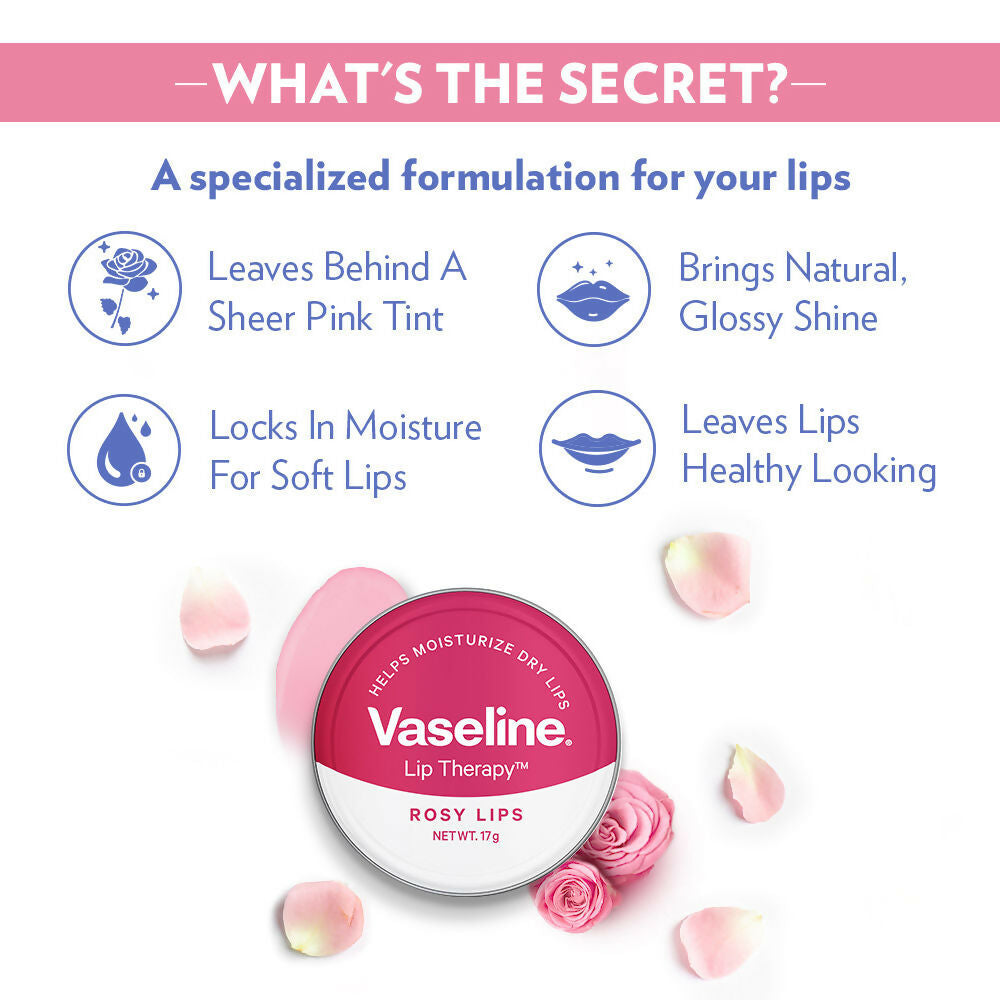 Vaseline Deep Moisture Lotion With Rosy Lip Tin For Moisturized Skin & Sheer Pink Tint  Grab2Buy Vaseline Grab2Buy