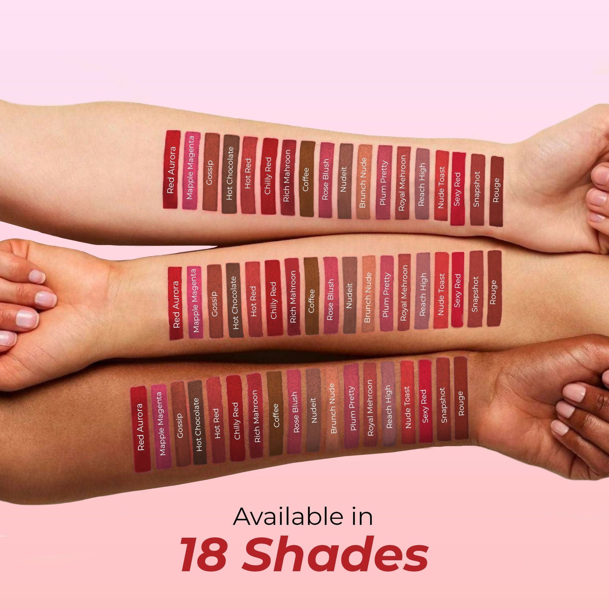 Colors Queen Lippie Stick Matte Lipstick - Hot Red | Swadesiicart