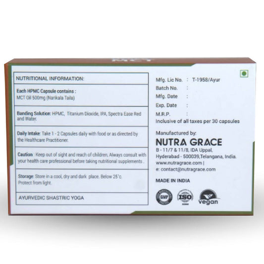 Nutra Grace MCT Oil Capsules - Grab2buy