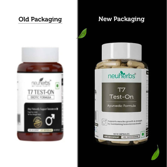 Neuherbs T7 Test-On Ayurvedic Formula Capsules - Grab2buy