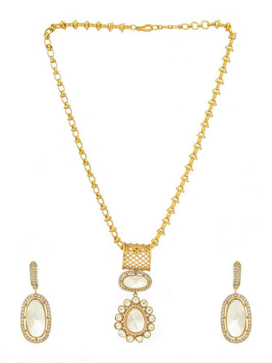 Kundan Antique Finish Earrings and Necklace set - Ruby Raang | Grab2Buy