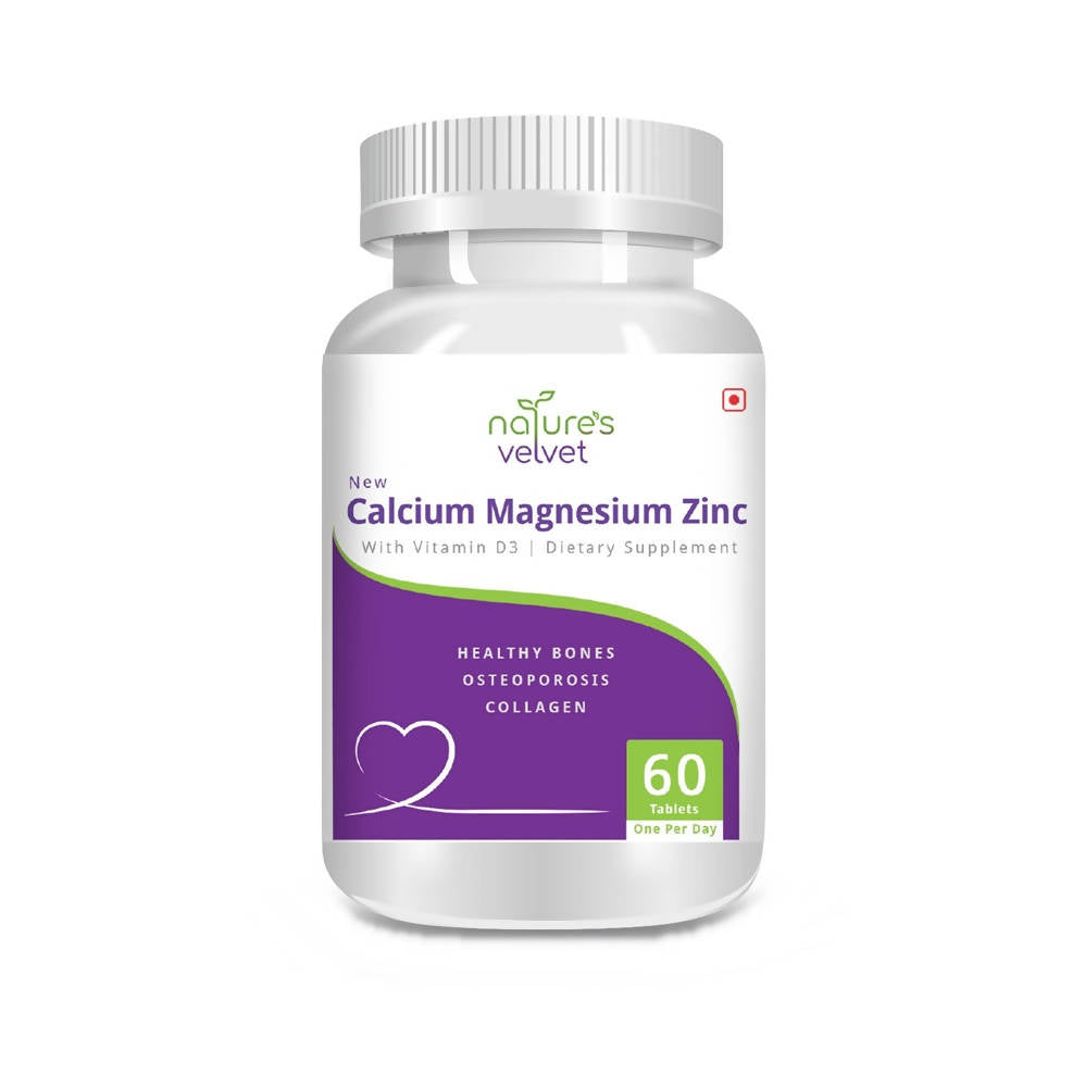 Nature's Velvet Calcium Magnesium Zinc Tablets 