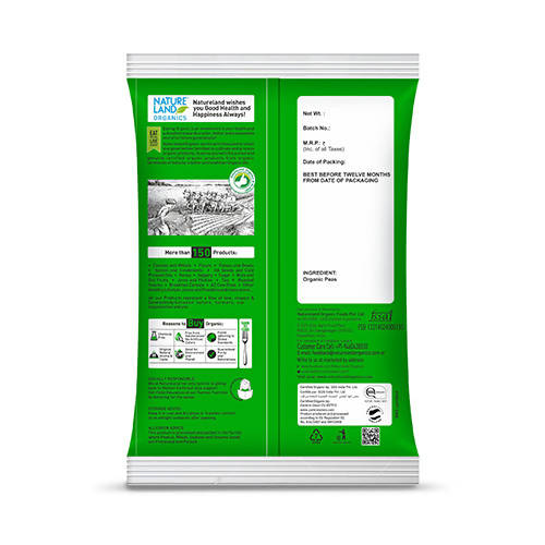 Nature Land Organics Green Dry Peas 